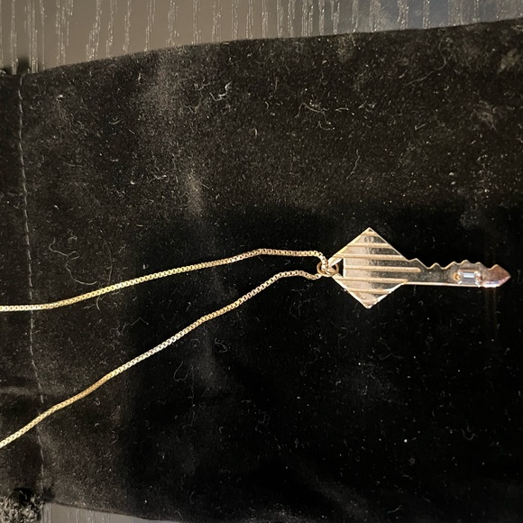 Jennifer Zeuner 14K Gold Plated Key Necklace - Picture 2 of 4